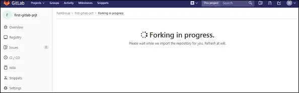 Chargement du processus de Fork