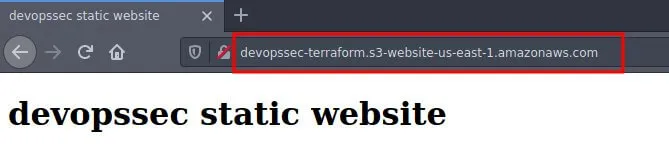 visite de la page index.html de notre site web statique S3